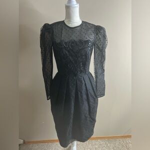 Vintage nuit black dress size 6